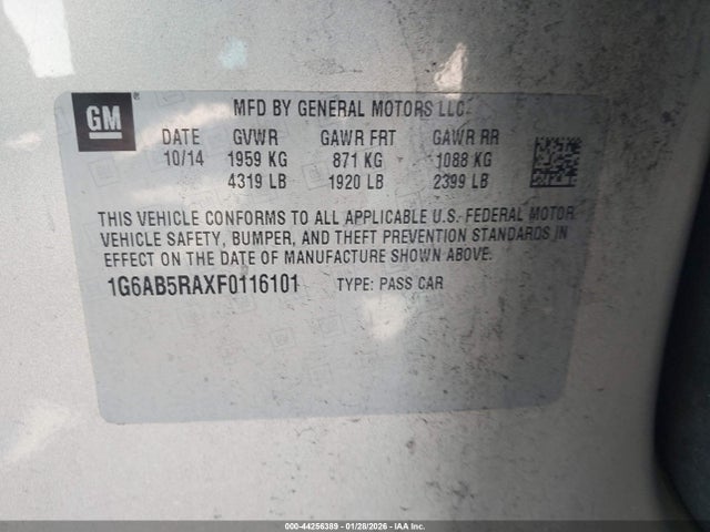 2015 CADILLAC ATS 1G6AB5RAXF0116101 Photo 8