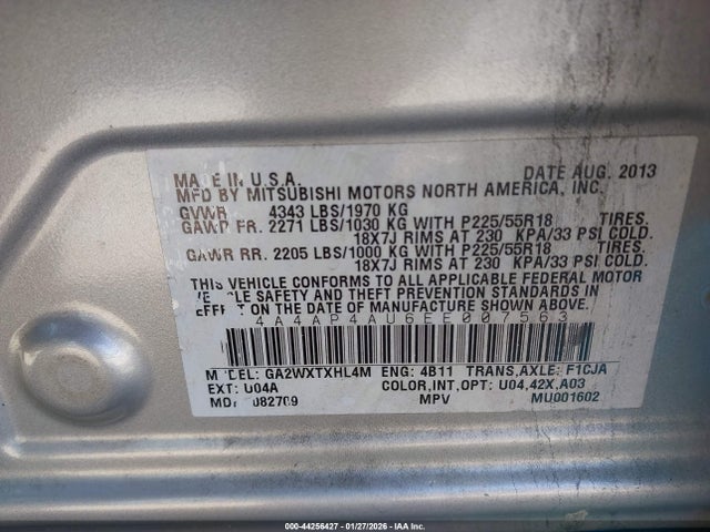 2014 MITSUBISHI OUTLANDER SPORT 4A4AP4AU6EE007563 Photo 8