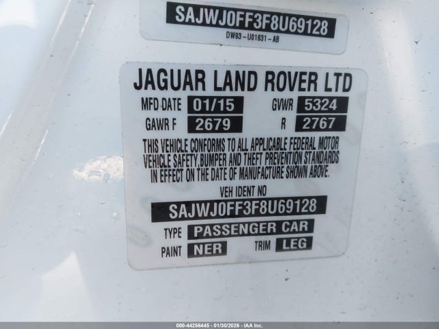 2015 JAGUAR XF SAJWJ0FF3F8U69128 Photo 8