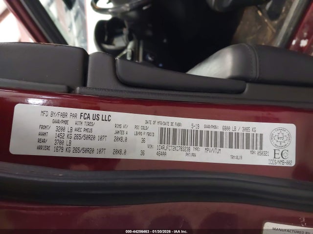 2019 JEEP GRAND CHEROKEE 1C4RJFCT2KC783238 Photo 8