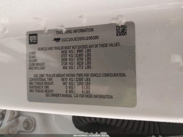 1GC10UED5RU206380 Chevrolet Silverado Ev Work Truck
