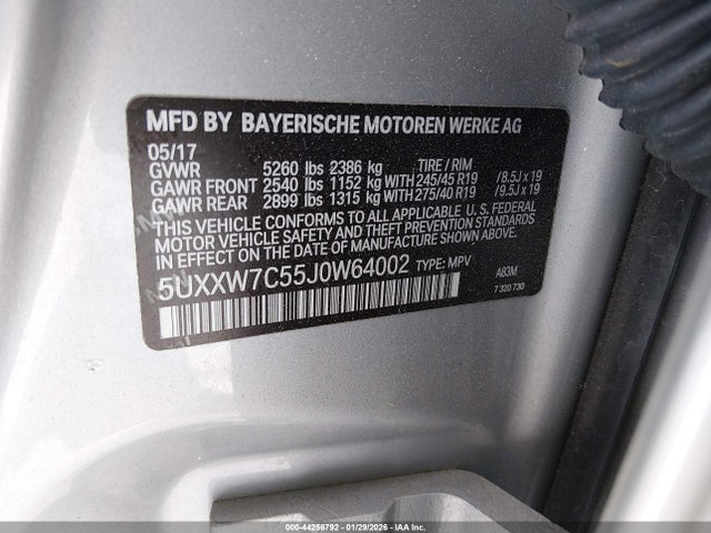 2018 BMW X4 5UXXW7C55J0W64002 Photo 8