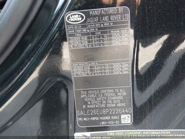 2023 LAND ROVER DEFENDER SALE26EU8P2226440 Photo 8