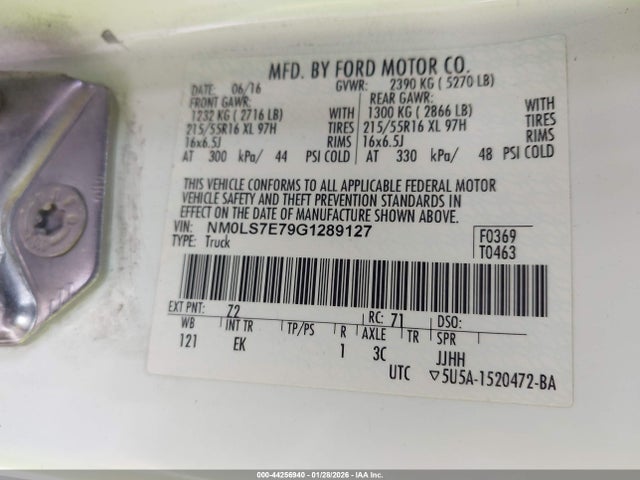 Ford Transit Connect Xl 2016 NM0LS7E79G1289127 Image 9