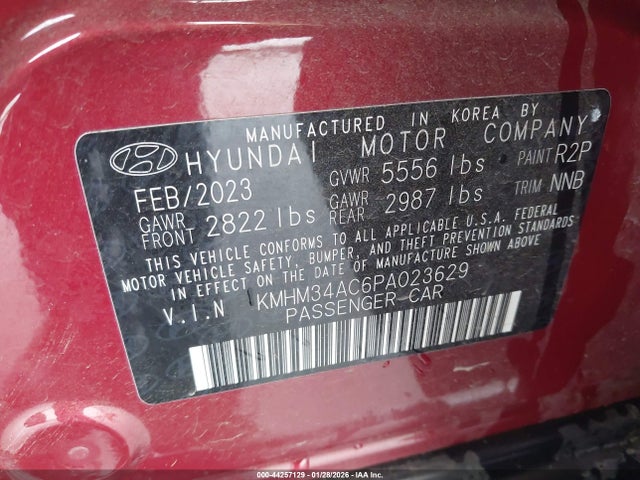KMHM34AC6PA023629 Hyundai Ioniq 6 Sel