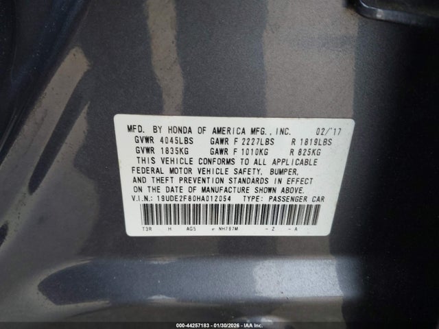 2017 ACURA ILX 19UDE2F80HA012054 Photo 8