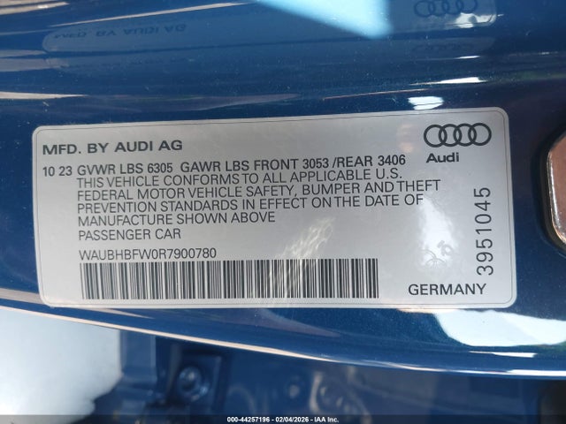 2024 AUDI RS E-TRON GT WAUBHBFW0R7900780 Photo 8