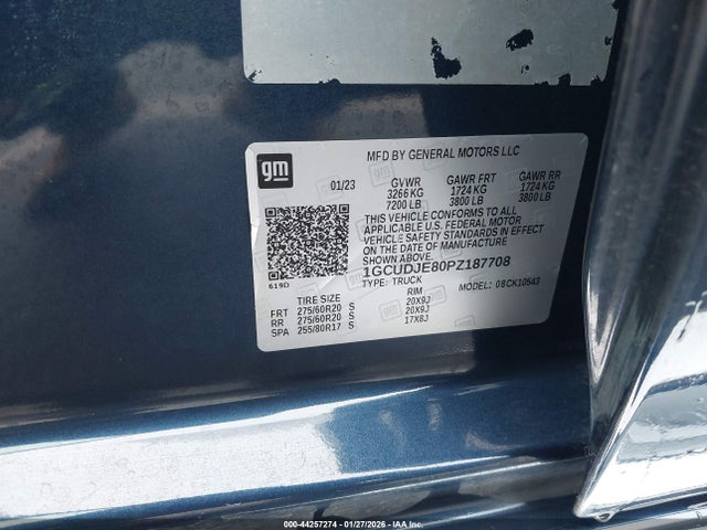 1GCUDJE80PZ187708 Chevrolet Silverado 1500