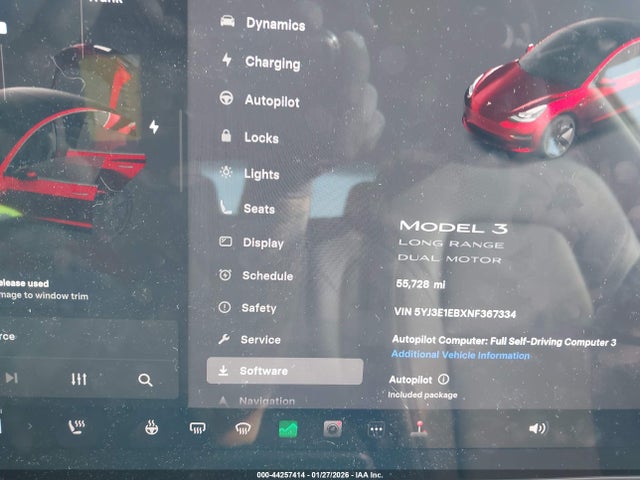 2022 TESLA MODEL 3 5YJ3E1EBXNF367334 Photo 6