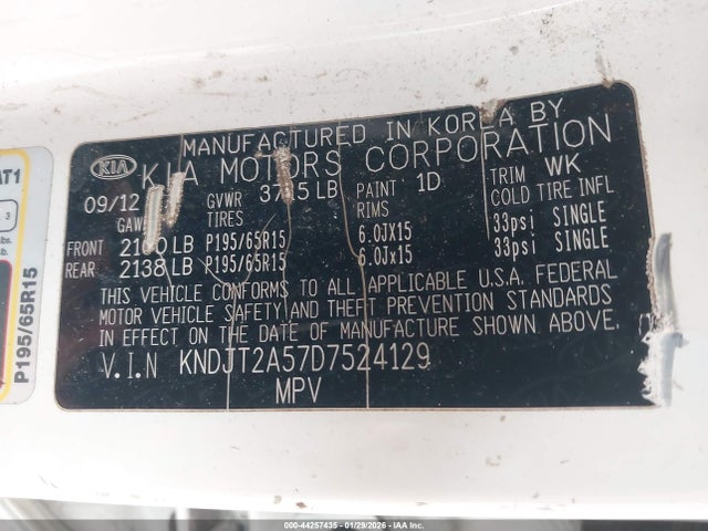 2013 KIA SOUL KNDJT2A57D7524129 Photo 8