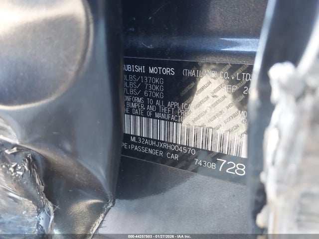2024 MITSUBISHI MIRAGE ML32AUHJXRH004570 Photo 8