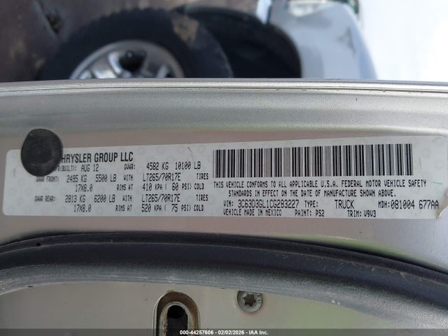 Продажа на аукционе авто 2012 Ram 3500 St, vin: 3C63D3GL1CG283227, номер лота: 44257606