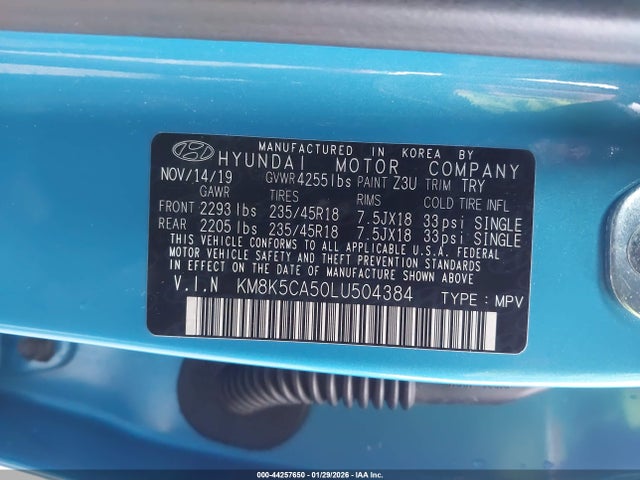 Hyundai Kona Ultimate 2020 KM8K5CA50LU504384 Image 9