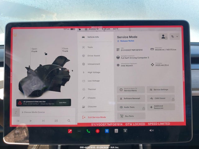 2021 TESLA MODEL Y 5YJYGDEF7MF081914 Photo 6