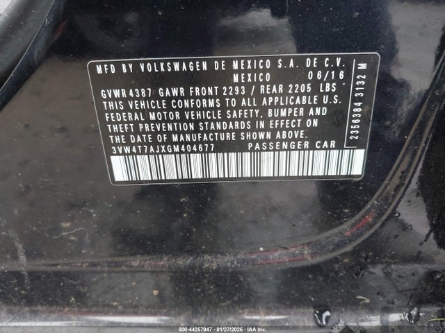 3VW4T7AJXGM404677 Volkswagen Jetta 2.0t Gli Se/2.0t Gli Sel