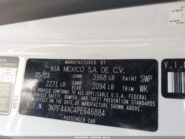 KIA FORTE GT 2023 3KPF44AC4PE646884 Image 9
