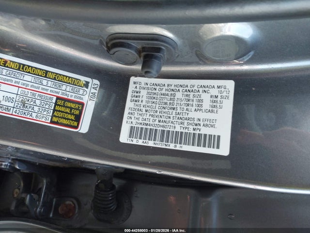 2013 HONDA CR-V 2HKRM4H32DH607219 Photo 8