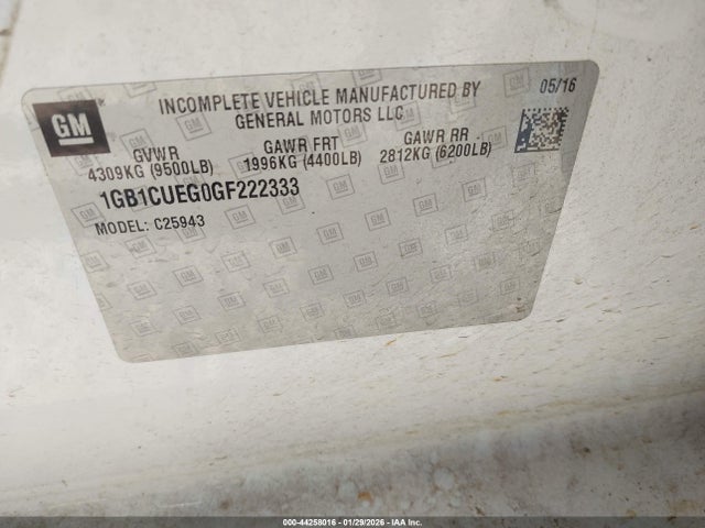 1GB1CUEG0GF222333 Chevrolet Silverado 2500hd Wt
