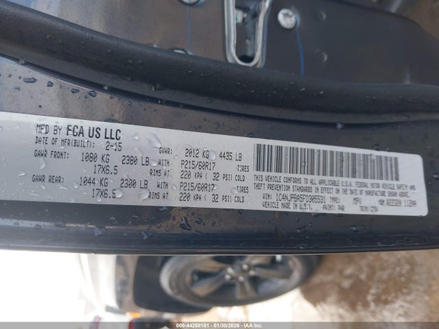 Продажа на аукционе авто 2015 Jeep Patriot Altitude Edition, vin: 1C4NJPBA5FD305531, номер лота: 44258181