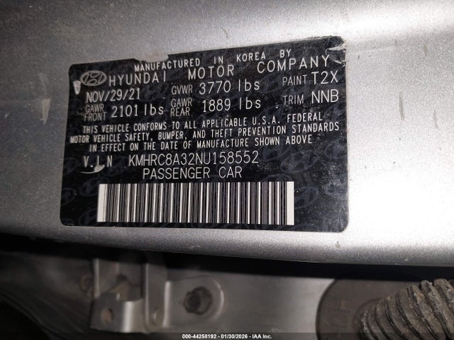 2022 HYUNDAI VENUE KMHRC8A32NU158552 Photo 8