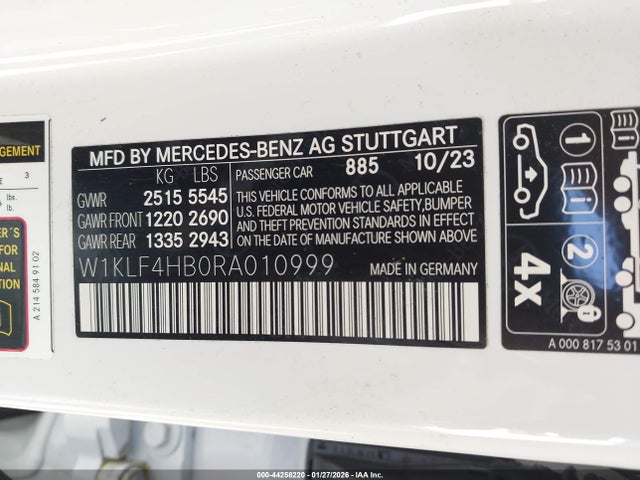 2024 MERCEDES-BENZ E 350 W1KLF4HB0RA010999 Photo 8