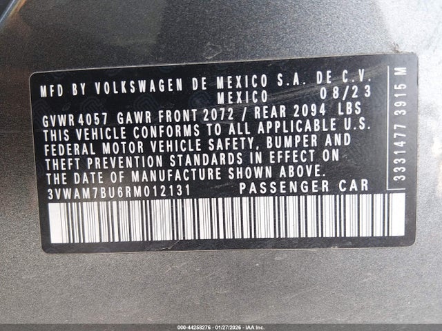 2024 VOLKSWAGEN JETTA 3VWAM7BU6RM012131 Photo 8