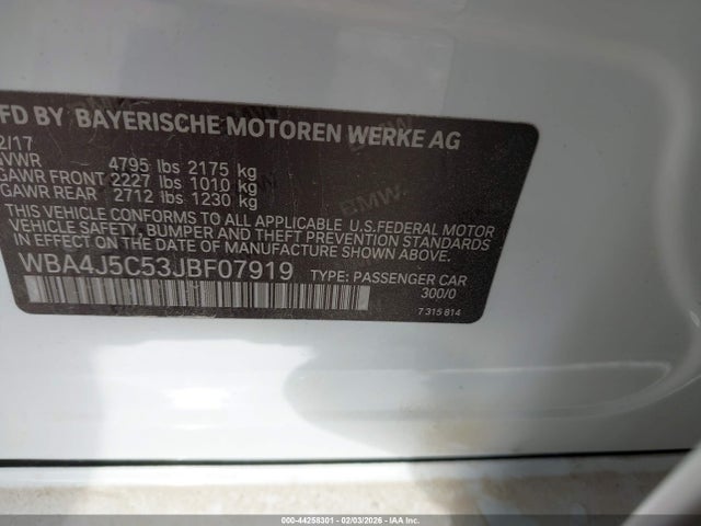 2018 BMW 440I GRAN COUPE WBA4J5C53JBF07919 Photo 8