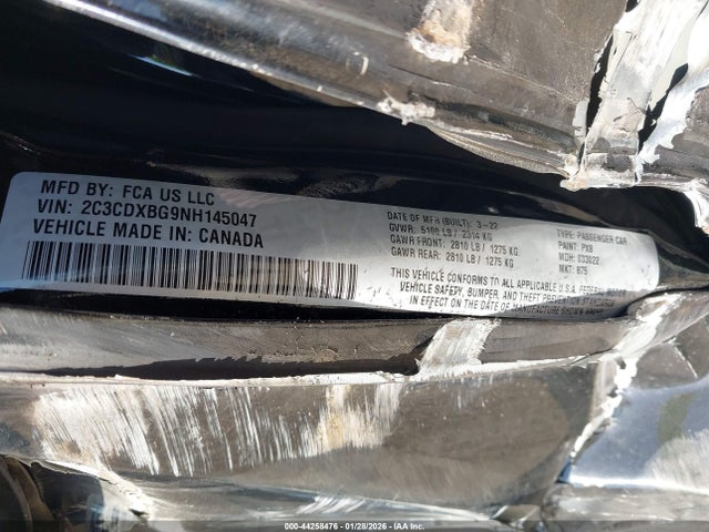 2022 DODGE CHARGER 2C3CDXBG9NH145047 Photo 8