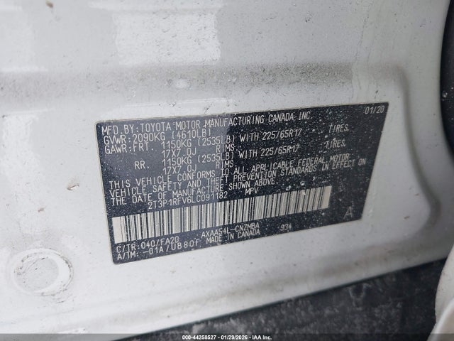 2020 TOYOTA RAV4 2T3P1RFV6LC091182 Photo 8
