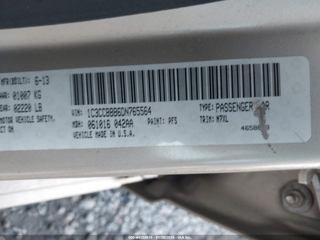 44258615 :رقم المزاد ، 1C3CCBBB6DN765564 vin ، 2013 Chrysler 200 Touring مزاد بيع