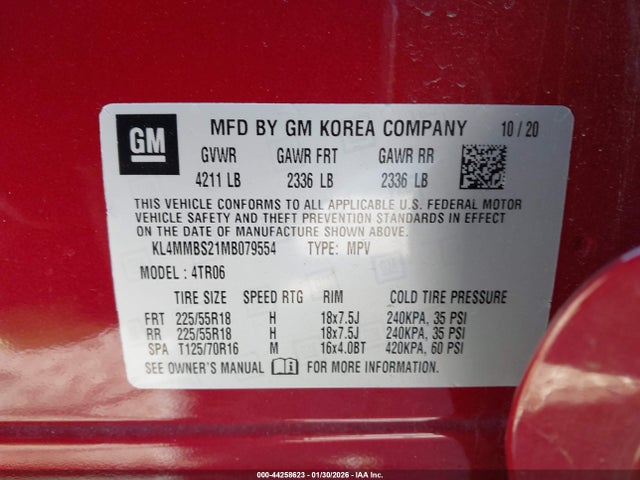 2021 BUICK ENCORE GX KL4MMBS21MB079554 Photo 8