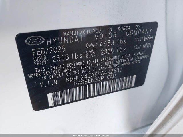 KMHL24JA6SA492631 Hyundai SONATA SE