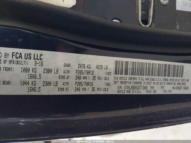 1C4NJRBB5GD713081 Jeep Patriot Sport