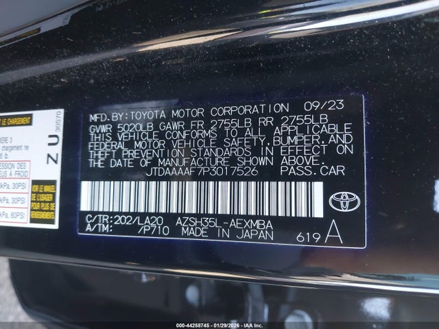 JTDAAAAF7P3017526 Toyota Crown Limited