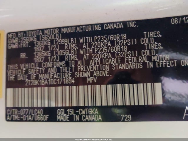 2013 LEXUS RX 350 2T2BK1BA1DC171894 Photo 8