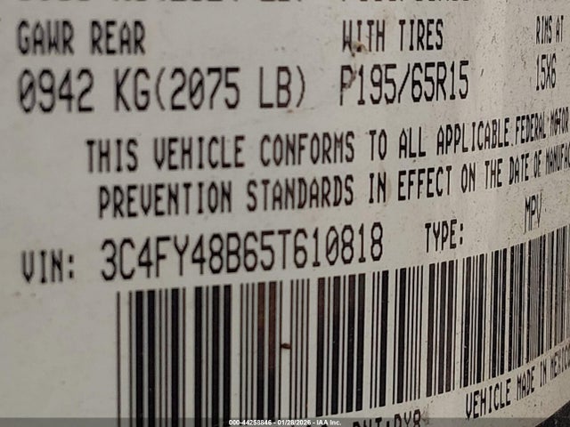 2005 CHRYSLER PT CRUISER 3C4FY48B65T610818 Photo 8