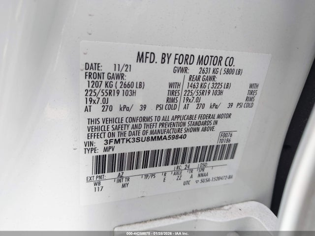 Ford Mustang Mach-e Premium 2021 3FMTK3SU8MMA59840 Image 9