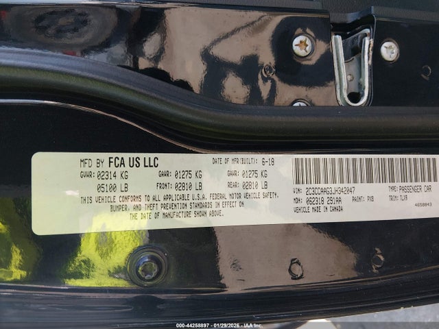 2018 CHRYSLER 300 2C3CCAAG3JH342047 Photo 8
