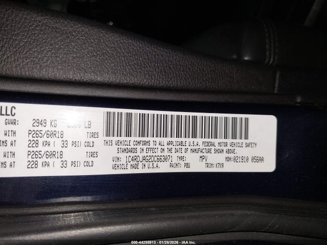 2013 DODGE DURANGO 1C4RDJAG2DC663071 Photo 8