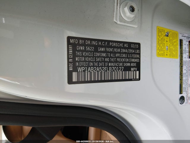 2015 PORSCHE MACAN WP1AB2A52FLB70127 Photo 8