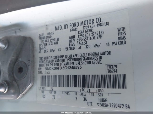 Ford Transit Connect Xlt 2016 NM0KS6FX3G1245595 Image 9