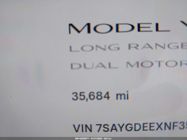 2022 TESLA MODEL Y 7SAYGDEEXNF356798 Photo 6