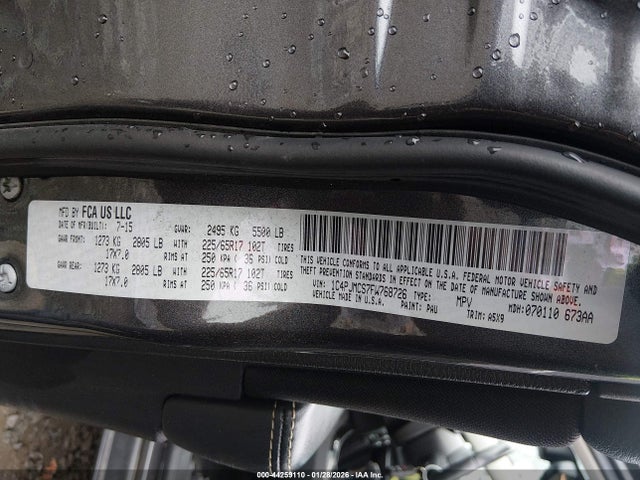 1C4PJMCS7FW768726 Jeep Cherokee Latitude