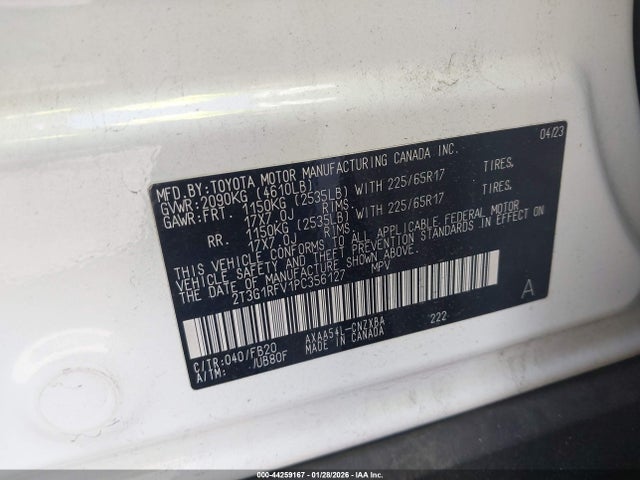 Toyota RAV4 LE 2023 2T3G1RFV1PC356127 Image 9