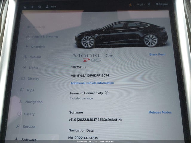 2013 TESLA MODEL S 5YJSA1DP6DFP13074 Photo 6