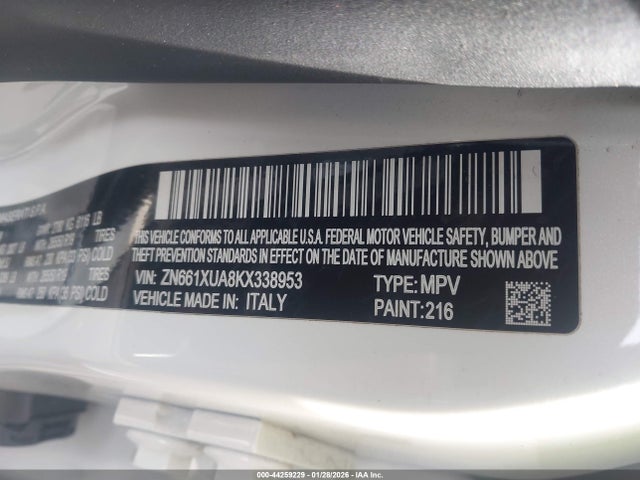 ZN661XUA8KX338953 Maserati Levante