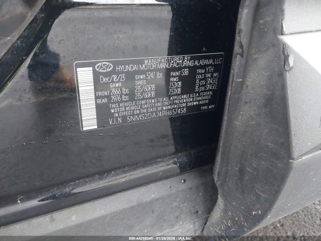 Hyundai Santa Fe Sel 2023 5NMS2DAJ4PH657458 Image 9