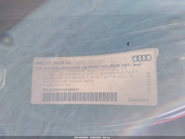 2016 AUDI A5 WAUM2AFR1GA028897 Photo 8