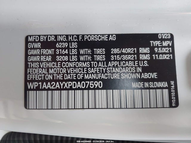 2023 PORSCHE CAYENNE WP1AA2AYXPDA07590 Photo 8