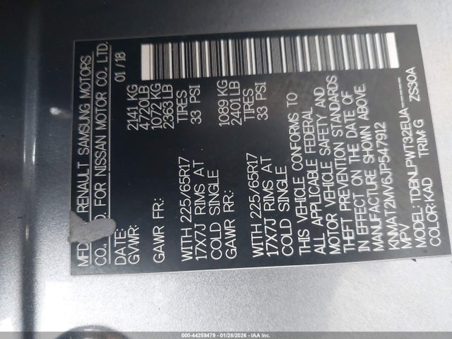 Nissan ROGUE S 2018 KNMAT2MV6JP547912 Image 9
